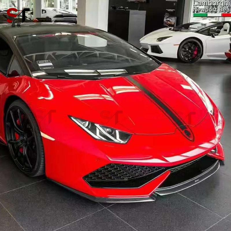 Lamborghini Huracan LP610 V Style Carbon Fiber Front Lip & Rear Diffuser Kit