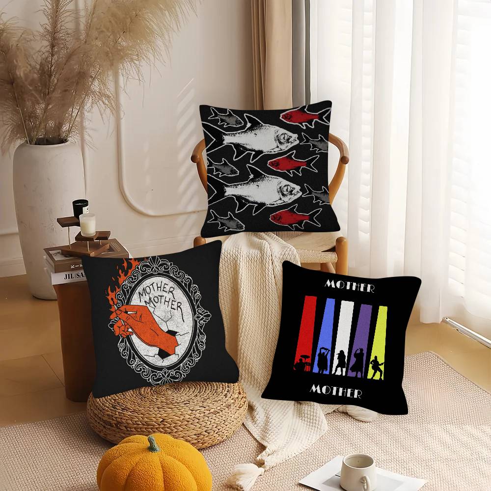 1Pc Popular Band Mother Mother Pillow Case Fashion Square Pillowcase Bedroom Sofa Room Ins Decoration Leisure