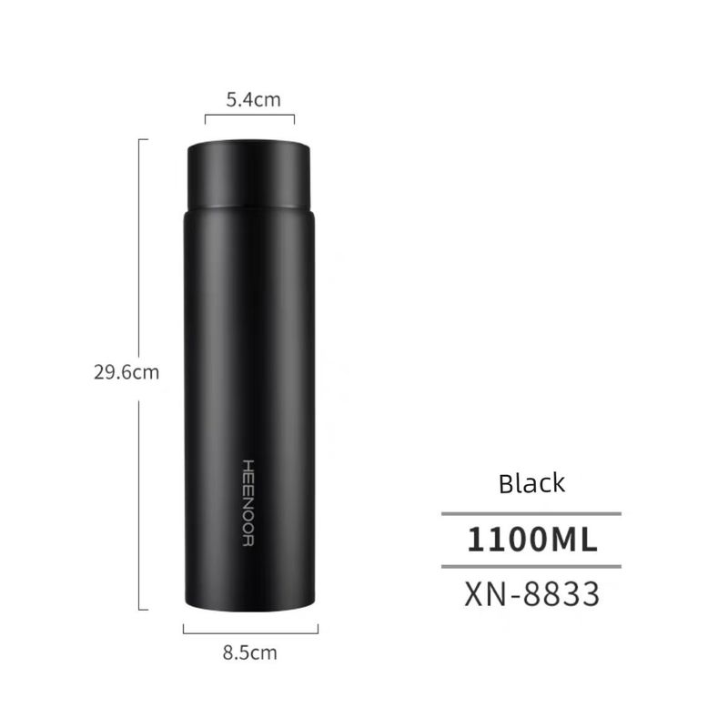 

Xino 304 Stainless Steel Thermos Pot, Large-Capacity Household Thermos Cup, Portable Outdoor Car-Mounted, Simple and Stylish Design Xn-8833 1100ml Black Large Capacity Thermos Cup