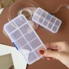 Transparent Multi-Grid Jewelry and Medicine Storage Box