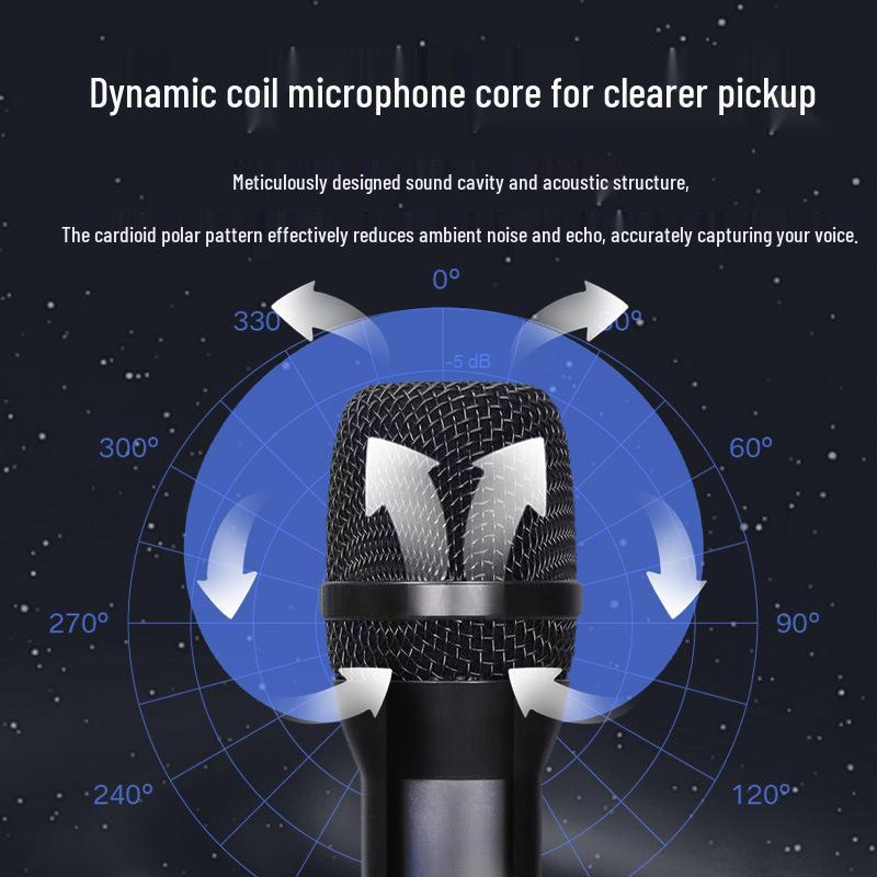 Wireless Dual-Mode Performance Microphone for Stage, Outdoor, and KTV Singing