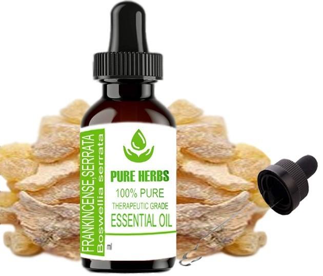 Pure Herbs Frankincense Serrata 100% Pure & Natural Essential Oil Glass UKZA 561