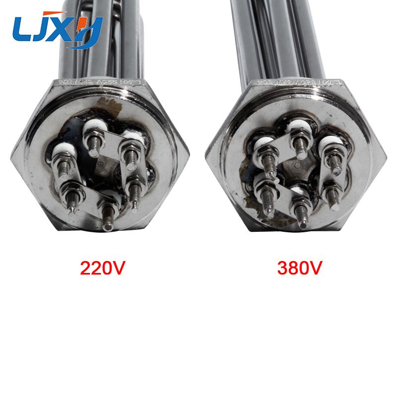 LJXH 304 Stainless Steel 220V/380V DN32(41mm) Tubular Water Heating Element 3KW/4.5KW/6KW/9KW/12KW