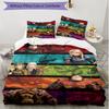 3pcs Duvet Cover Set (1*Duvet Cover + 2*Pillowcase, Without Core), How to Train Your Dragon Print Soft All‑Season Bedding Set, Home Bedroom Decor Gift