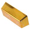 Sturdy Fake Gold Bar Yellow Props Paperweight Gold Brick Props