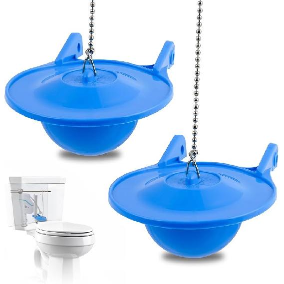 Hibbent 2 pcs Toilet Flapper Replacement, Compatible with Gerber 99-788 and Lowes AquaSouce Original 3 Flapper Replacement for 1.28 GPF Toilets 2 PACK