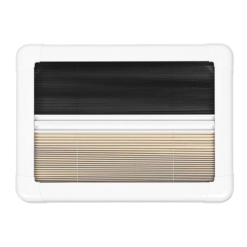 550x400mm RV Push Out Window Rounded Acrylic Insulating Glass Double Layer UV Proof with Insect Net 