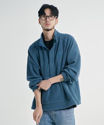 Giftoriginal (Unisex) G Logo Fleece Anorak_Blue Green