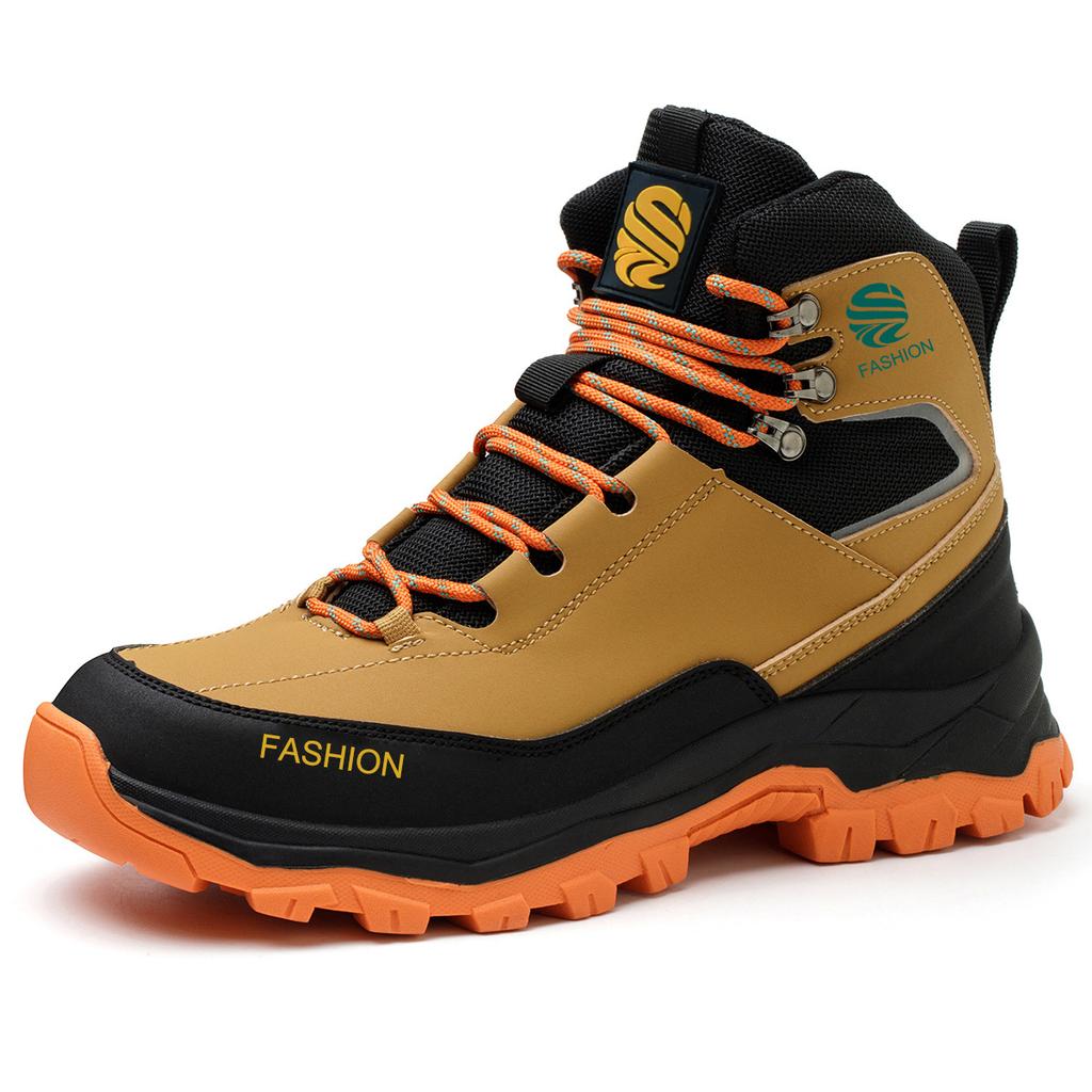 Nuove scarpe antinfortunistiche da uomo, stivali alti da lavoro, scarpe da ginnastica con punta in acciaio, stivali da lavoro anti-perforazione, scarpe indistruttibili