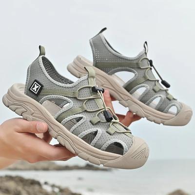Mode Hochwertige Sandalen Herrensandalen Atmungsaktive Freizeitschuhe für Männer Outdoor Rutschfest Strandsandalen 2024 Herren Plateau Sandalen