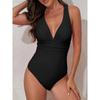 2025 New Sexy Cross Backless One Piece Swimsuit For Women V-Neck Swimwear Female Plus Size Bathing Suit Beachwear Swimming Suit