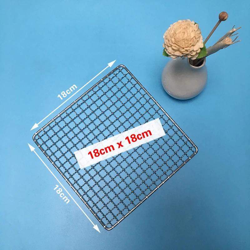 304 Edelstahlnetz BBQ-Grill Antihaft-Grillmatte Gitter rechteckig BBQ-Grill Grillnetz Grillnetz Grillwerkzeuge-B