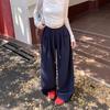Lazy Wide-leg Pants Women's Spring and Autumn New High-waisted Straight-leg Pants Loose and Thin Floor-mopping Casual Pants