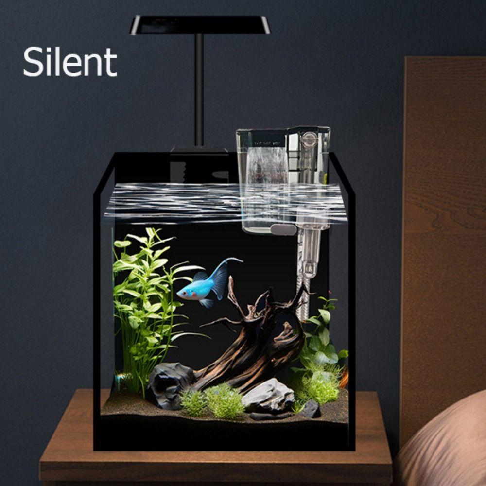 Wall Mounted Fish Tank Waterfall Filter Slient Oil Film Processor  Oxygen Increasing