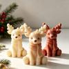 Deer Candle Making Mould Flexible Christmas Character Casting Mould for Scented Candle Soap Making Epoxy Resin Projects