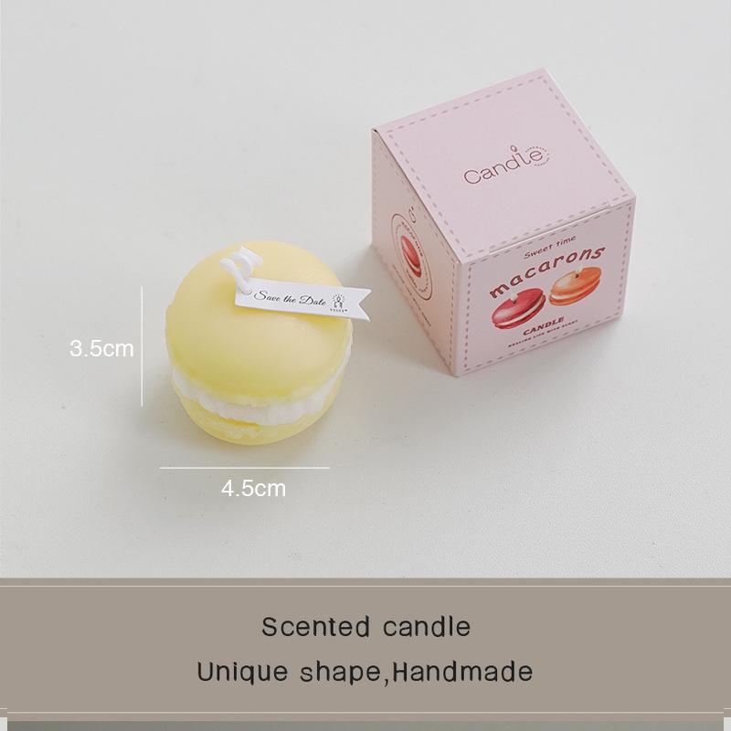 Macaron scented candle souvenir wedding fragrance small gift handmade candle simulation modeling wax