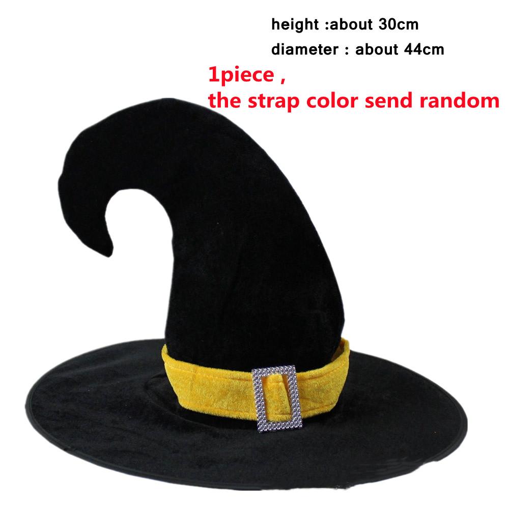 Witch Hat Adult Hats Halloween Witch Cosplay Wizard Hat Kids Halloween Black Witch Hat Girls Princess Party Supply