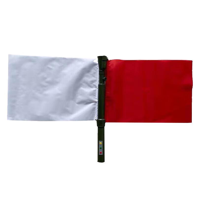 Three-Color LED Signal Flag with Horn