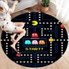 Pac-Man Round Area Rug,Carpet Rug for Living Room Bedroom Sofa Playroom Decor,Non-slip Floor Mat