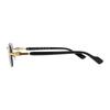 Gucci Logo Irregular Shape Sunglasses Men Sunglasses Gold GG1221S001GOLDBLACKGREY001