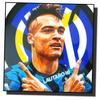 Famous Popart Gallery Lautaro Martinez Inter Milan International Football Art Panel Wooden Wall Hanging Poster for Interior Decor Football Goods (26*2