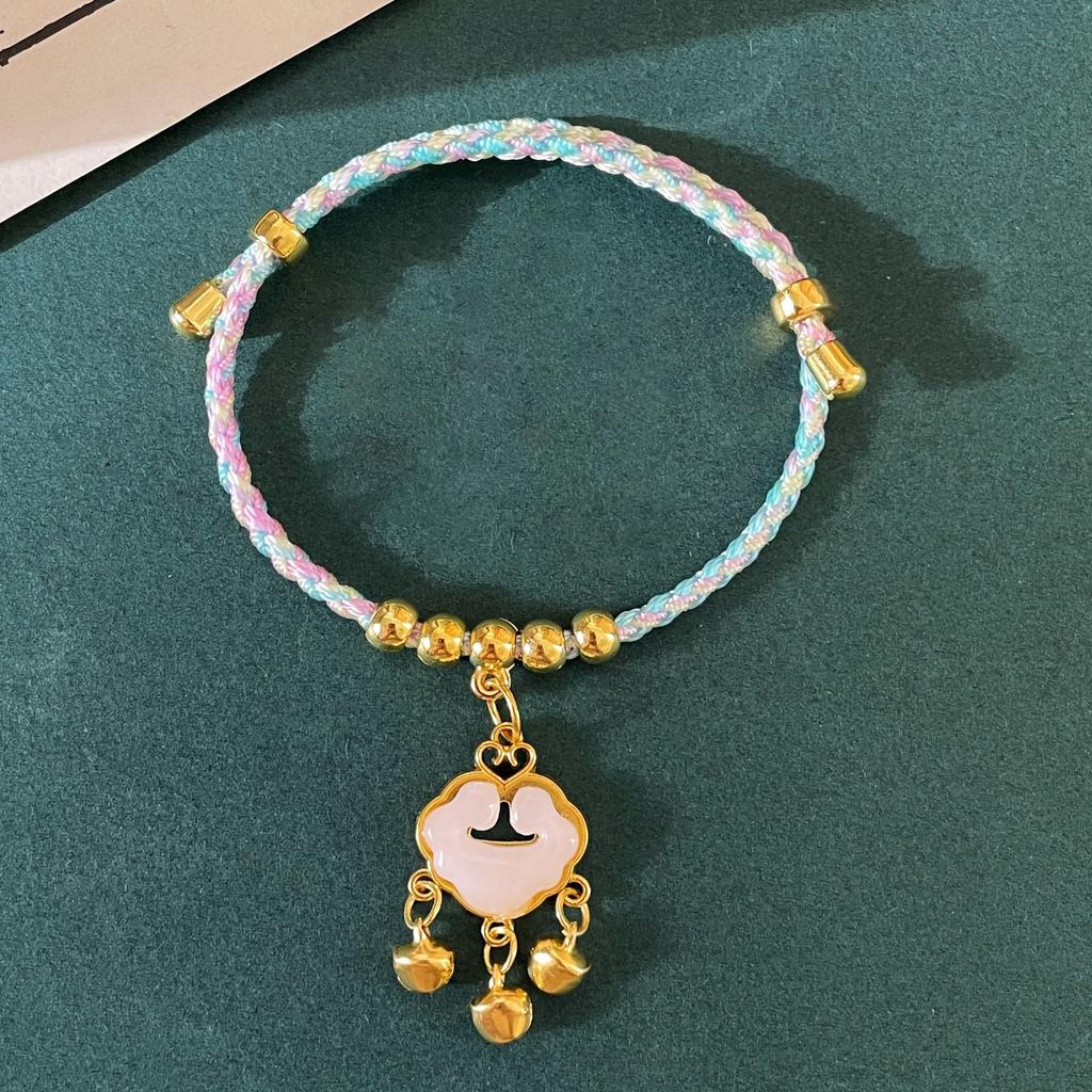 Gewebtes Seil Glückssegen kleiner Fisch Glücksbeutel Anhänger Licht Armband exquisit Nische berühmt ethnischer Stil Nische Temperament vielseitiger Schmuck