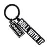 Oasis Roll With It Logo Keyring