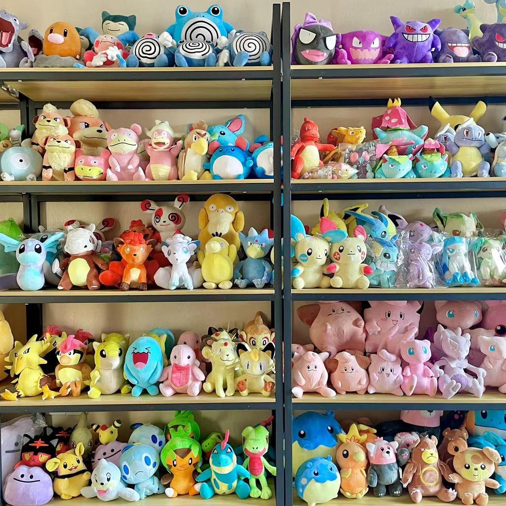 20cm New Cyndaquil Chikorita Pikachu Plush Toy Cute Golduck Quilava Squirtle Doll Cartoon Marill Ditto Plushie Kids Gift