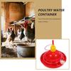 Poultry Water Automatic Chicken Farming Tool Red Holder Durable Plastic Poultry Feeder Easy Clean Pet Supplies Chick Feeder