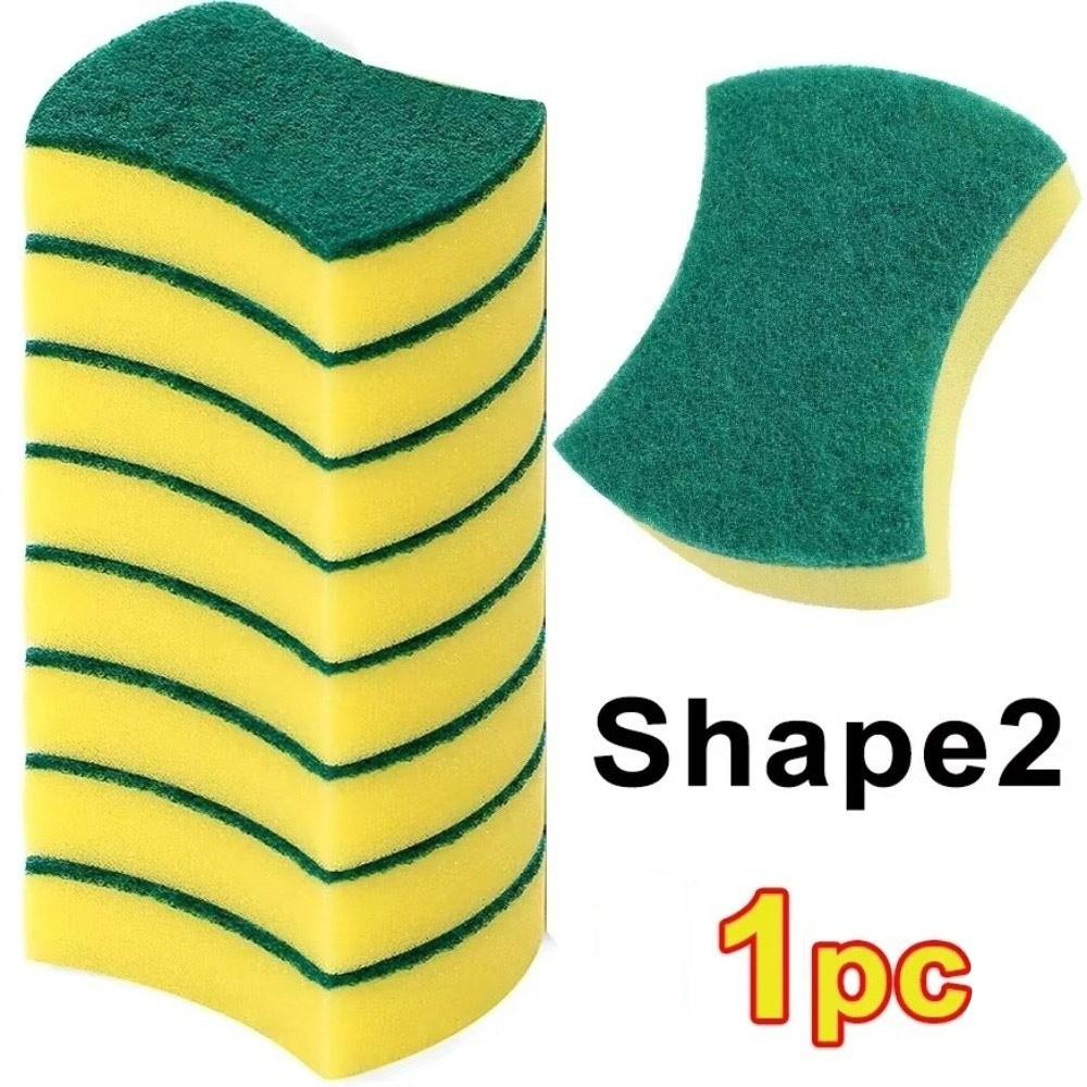 New Sponge Dishwashing Sponge Double-Sided Highly Absorbent Scouring Pad Reusable Soft Cleaning Brush Household Cleaning Tools