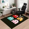 Pac-Man Printed Carpet, for Office Chair Living Room Bedroom Kitchen Room Decor Gifts.