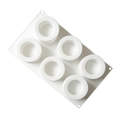 6 fächer Silikon Pudding Tasse Kuchen Form Französisch Dessert Mousse Kuchen Form