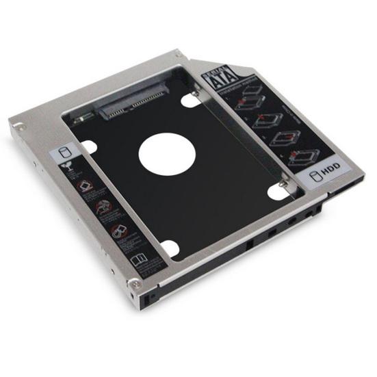 Aluminum Bracket SSD Caddy CD-ROM Alloy SATA3 Laptop Drive Hard Disk Tray