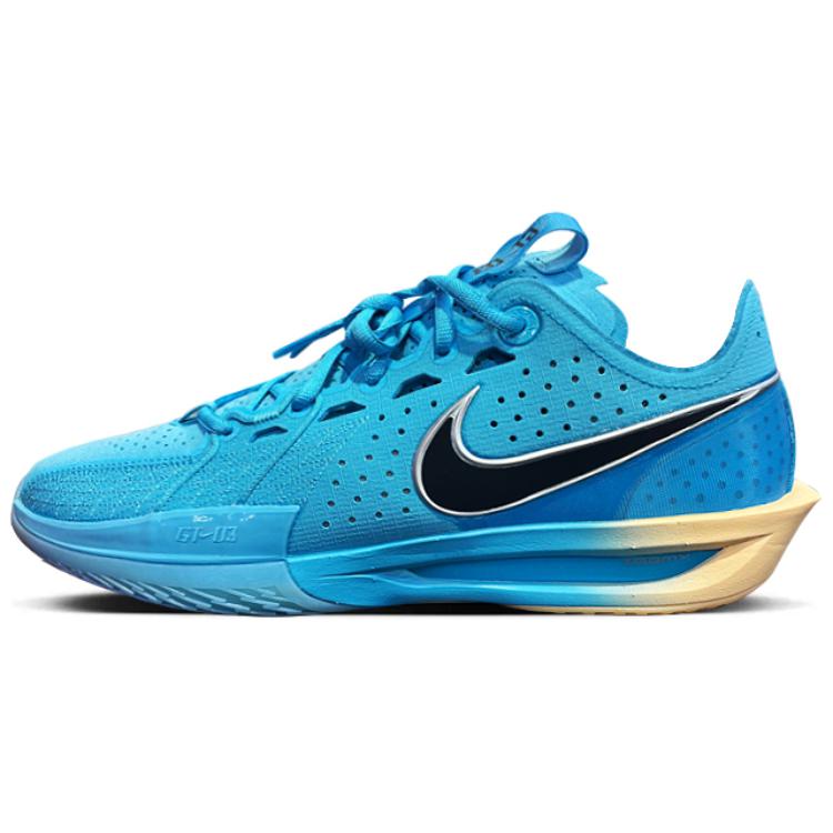 Nike Air Zoom G.T. Cut 3 Anti Slip Wear Resistant Low Top Basketball Shoes Men's Blue Black Asian Version Sneakers Casual DV2918-404