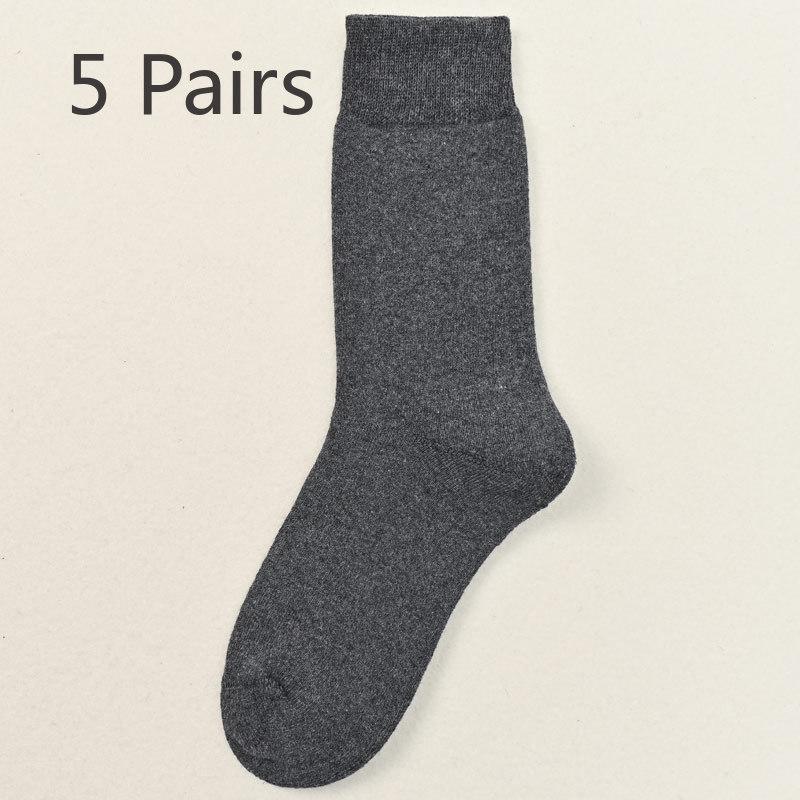 5 Paar Damen Winter Dicke Wolle Kreis Baumwolle und Lange Warme Kugel Strümpfe