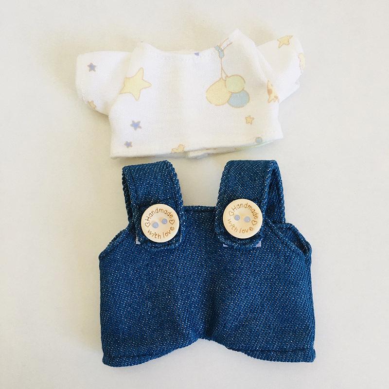 בגדי בובת קטיפה ויניל חמודה 17 ס"מ קופסה עיוורת - תליון LaBuBu שמלת אביזרים