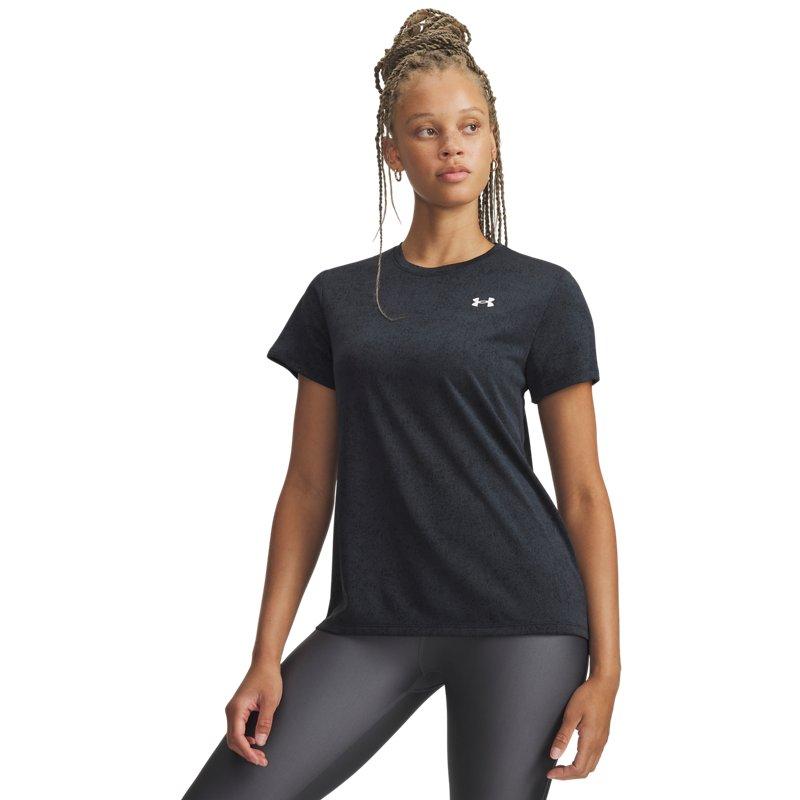 Under Armour UA Tech Pixelate Loose Fit Short Sleeve Training T-Shirt Soft Comfortable Easy To Wear Women Tops 6012302-001