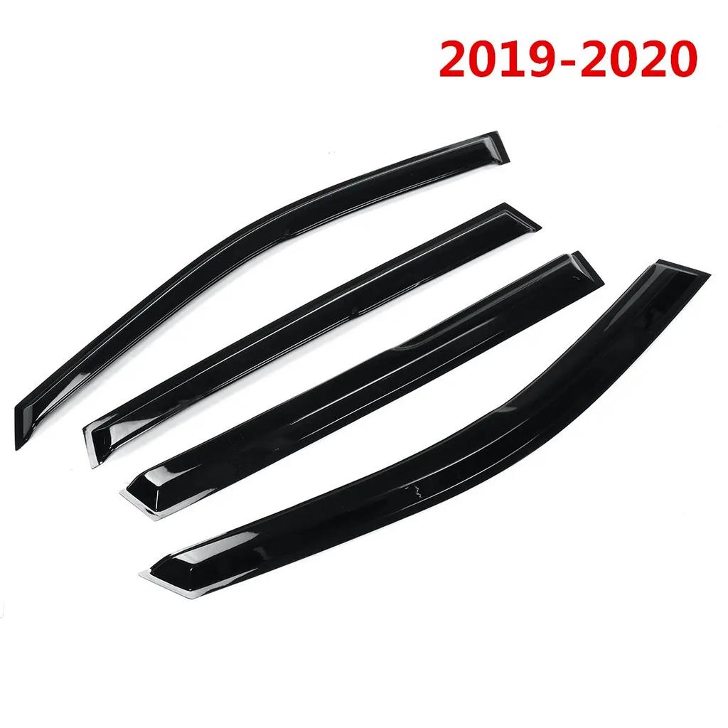 4x Car Window Visor Guard Vent Shade Ventvisor Window Vent Visor Deflector Sun Rain Guard for Toyota for RAV4 20019-2020