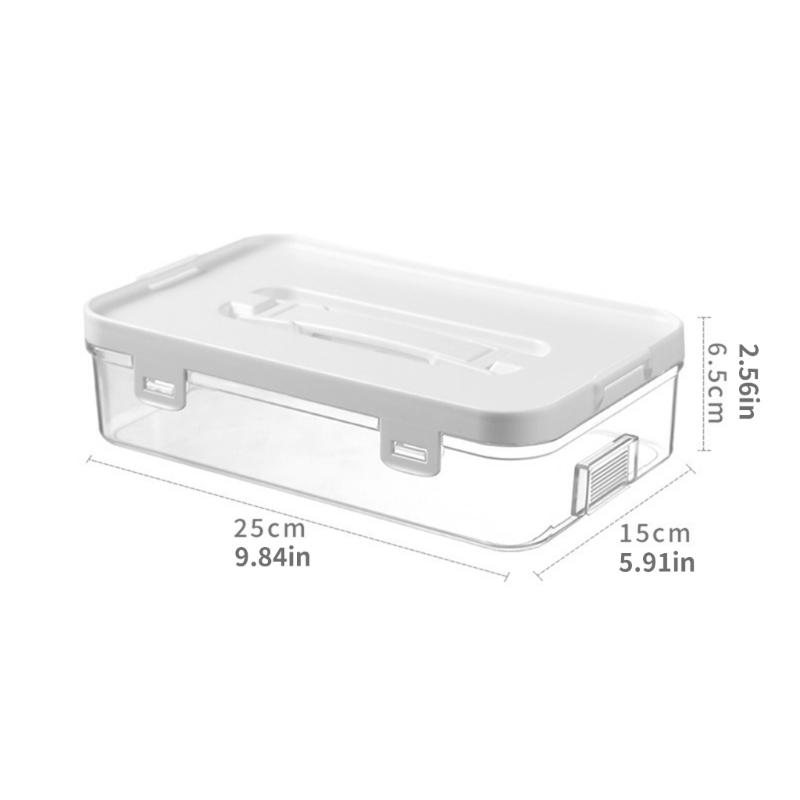 Pack of 3 Clear Organizers Container Featuring Comfortable Grips and Protective Covers Perfect for Desktop or Home Storage Applications