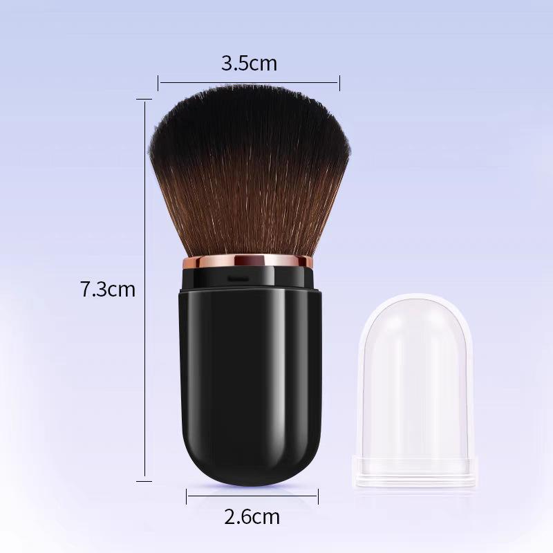 

Retractable Soft Bristle Powder & Blush Brush - Portable Makeup Tool