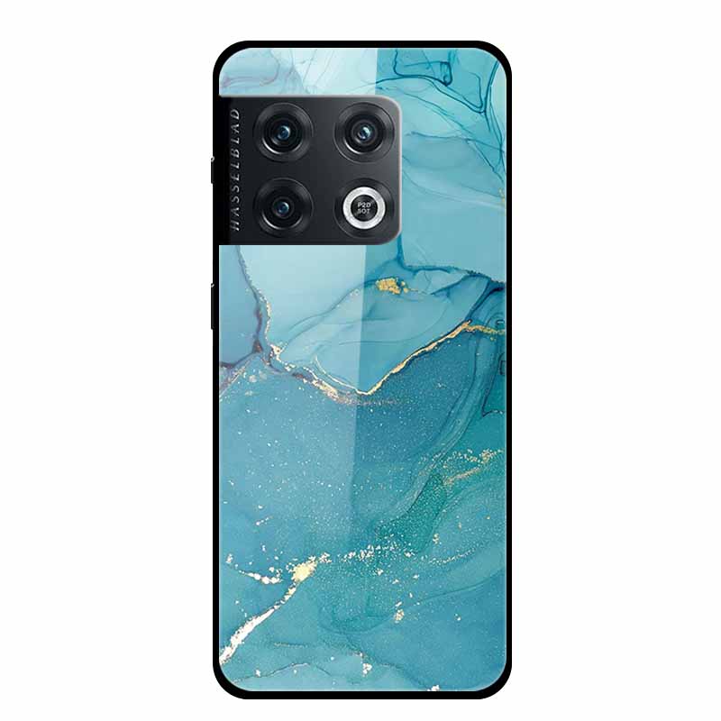 For OnePlus 10 Pro Case Marble Tempered Glass Back Cover Hard Case For OnePlus 10 Pro Shockproof Fundas NE2210 Protective Coque