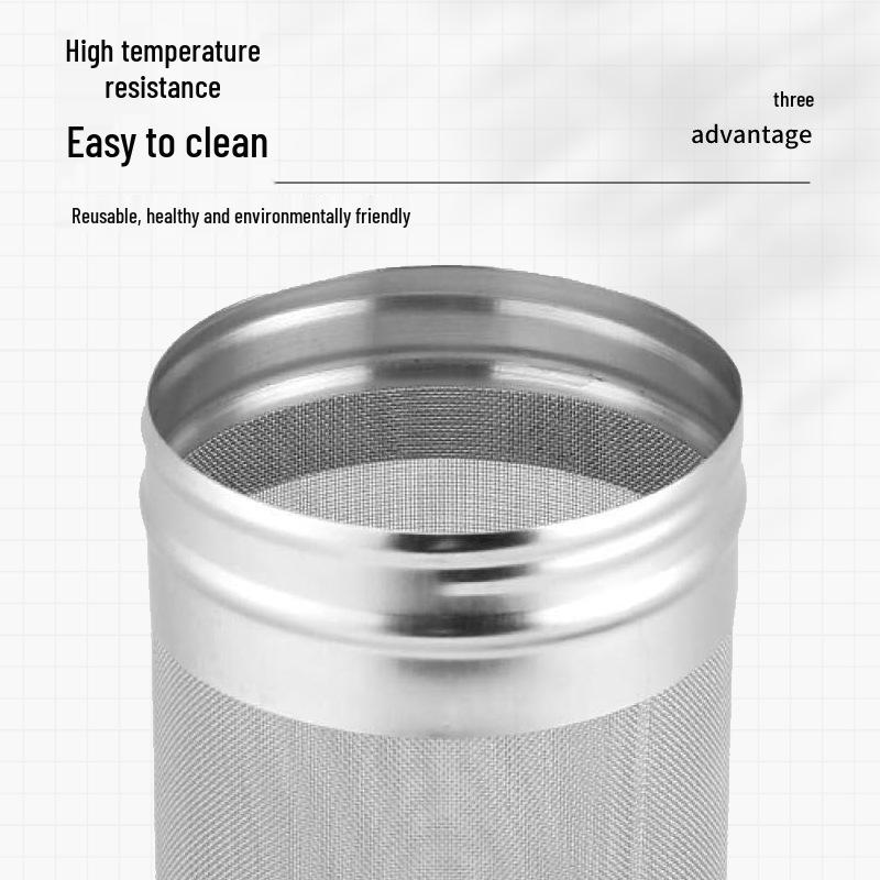 304 Stainless Steel Beer & Beverage Impurity Filter Barrel for Home Brewing