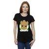 Guardians Of The Galaxy Womens/Ladies Groot Badge Cotton T-Shirt