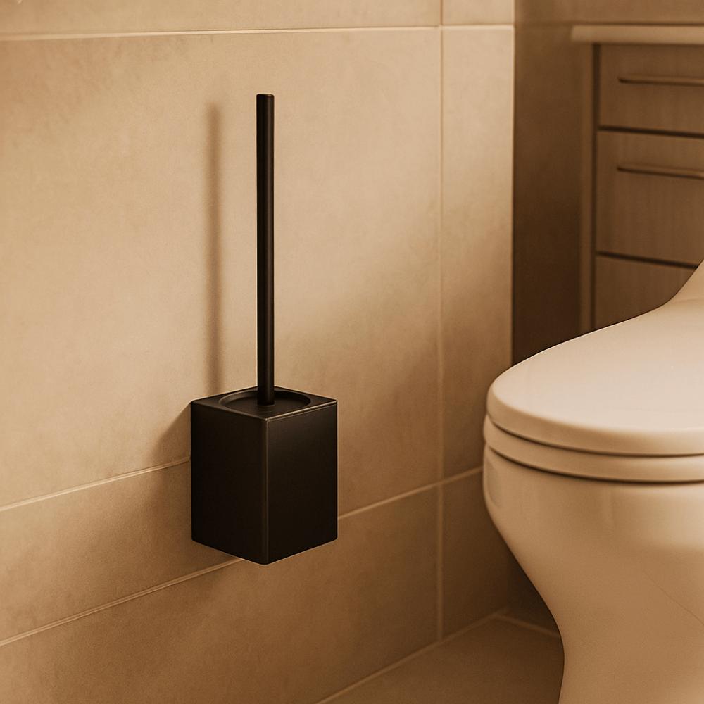 Metal Shell Toilet Brush Set No Dead Angle Bathroom Cleaning Brush  WC Maintenance