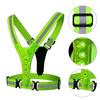 High Visibility Cycling Vests Adjustable LED Running Light  for Night Warning Work Fishing