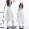 Loose Seven Quarter Jeans For Women In Summer, Loose Wide Leg Straight Leg Mid Length Pants For Women