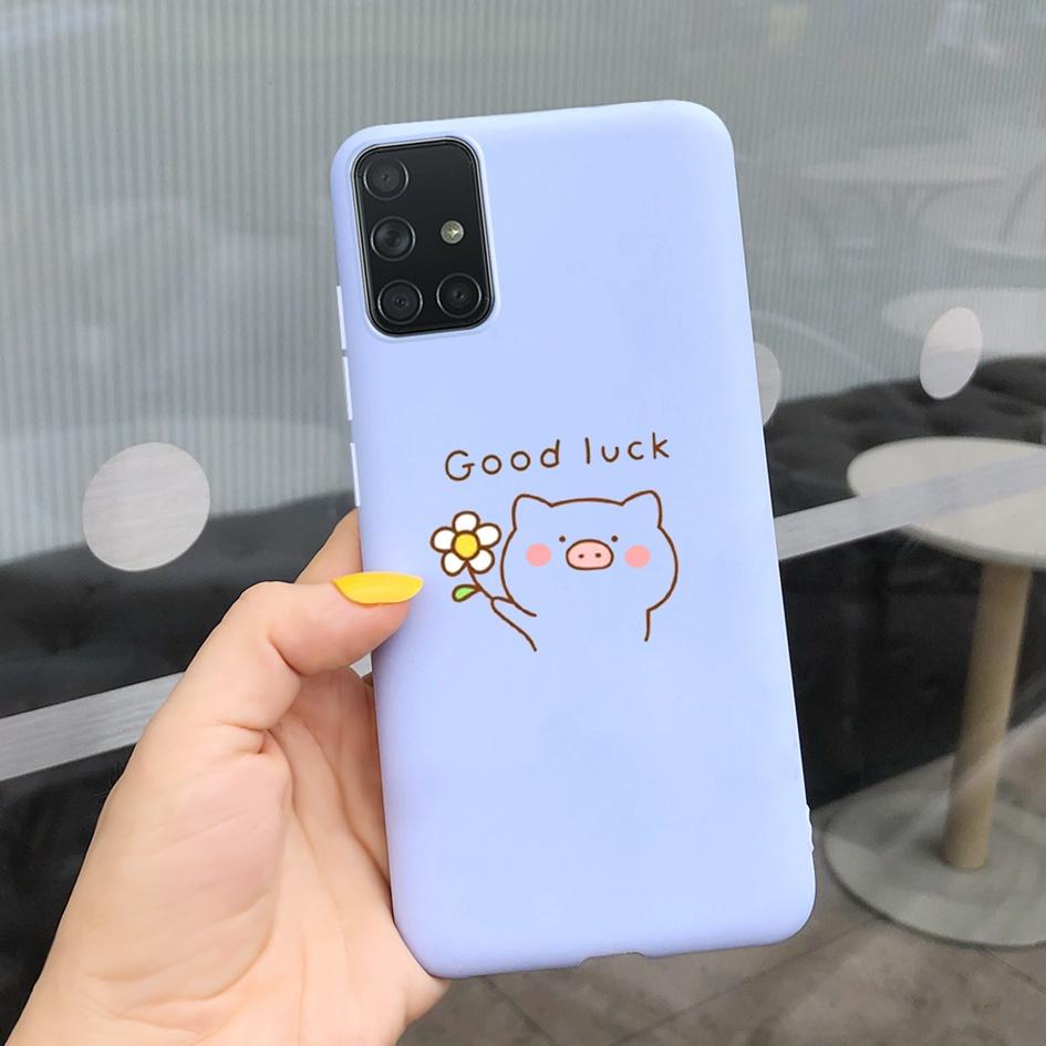 A51 A71 Case For Samsung Galaxy A51 4G Soft Touch Silicon Cover Shockproof Bumper Back Protector Bag for Samsung A 51 A 71 Coque
