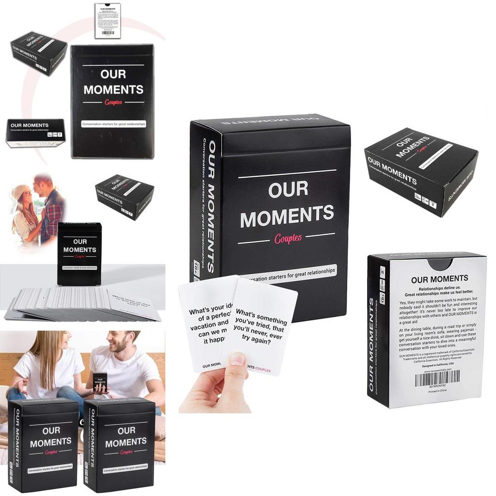 Our Moments Romantic Couples Board Game With 100 Thought-provoking Cards