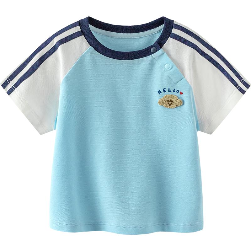 Minibala Kids  Sporty Color-Block Short-Sleeve T-Shirt 110