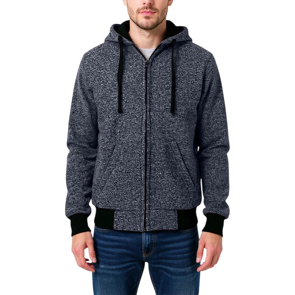 Men's  Leisure  Long Sleeves  Zipper  Hooded Hood  Hoodie  Coat  Hooded Hood